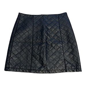 Forever 21 Faux Leather Mini Skirt | Black | Size Small